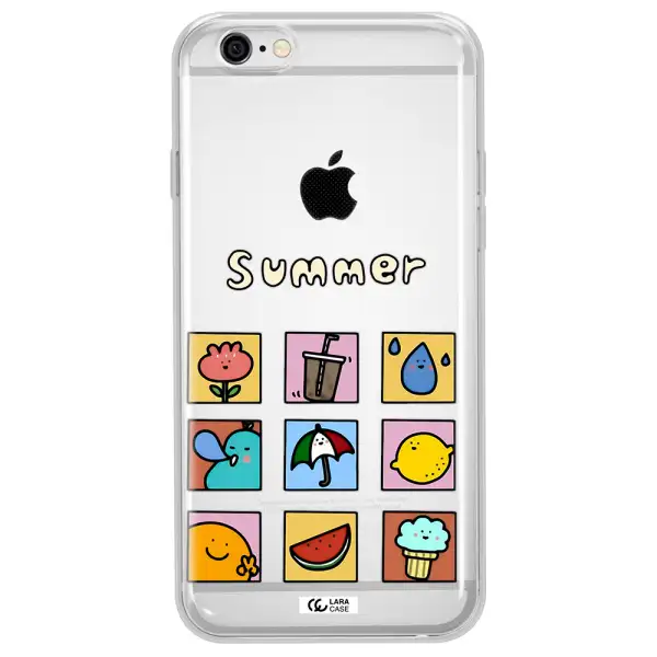 summer vibes Apple iPhone 6 plus Clear TPU Case