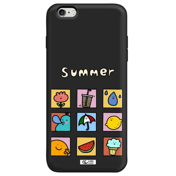 summer vibes Apple iPhone 6 plus Silicone black Case