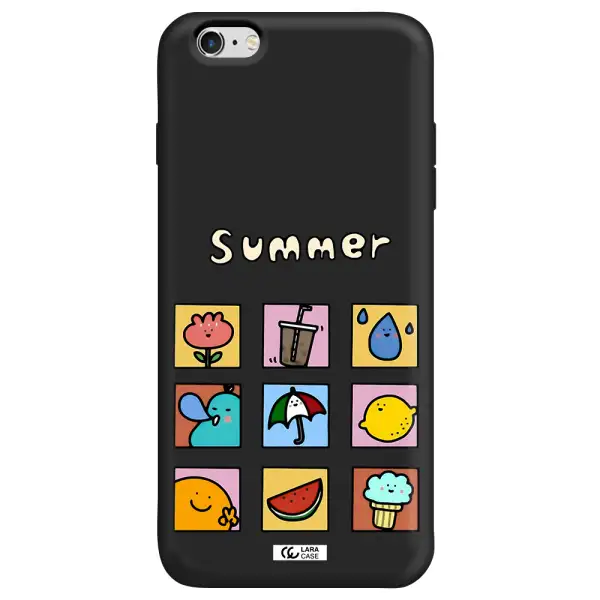 summer vibes Apple iPhone 6S Silicone black Case