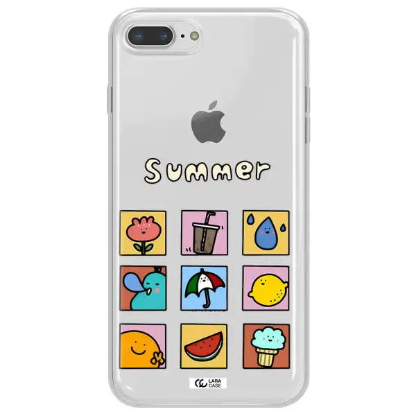 summer vibes Apple iPhone 7 plus Clear TPU Case