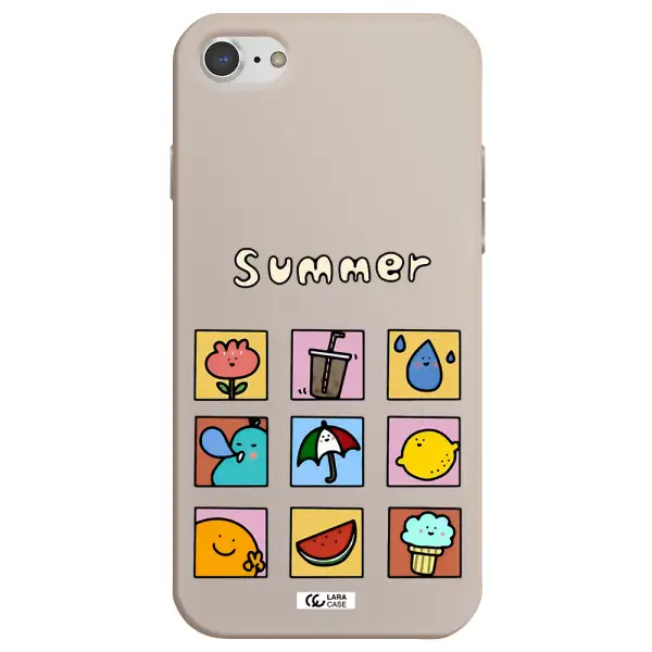 summer vibes Apple iPhone 8 Silicone Stone Case