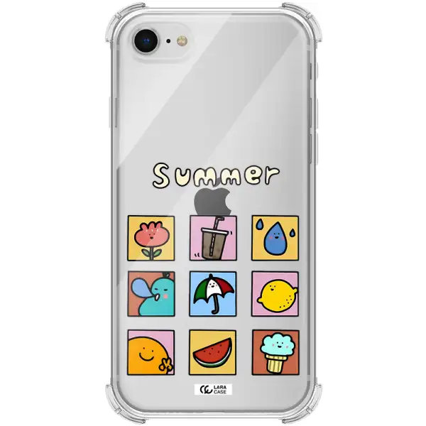 summer vibes Apple iPhone se 2020 Clear PC Case