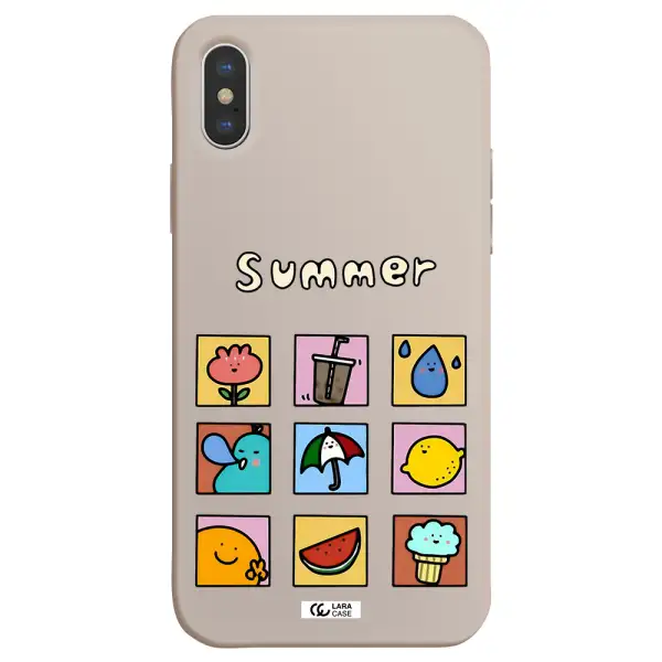 summer vibes Apple iPhone X Silicone Stone Case
