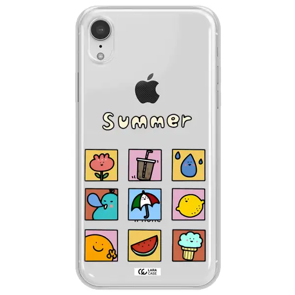 summer vibes Apple iPhone XR Clear TPU Case