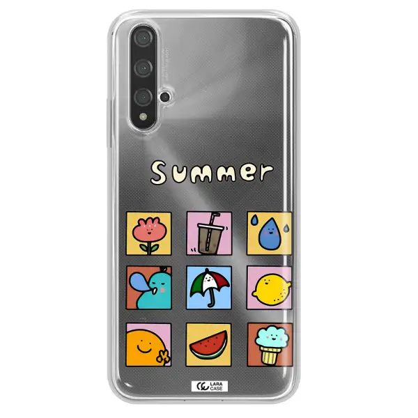 summer vibes Huawei Nova 5t Clear TPU Case