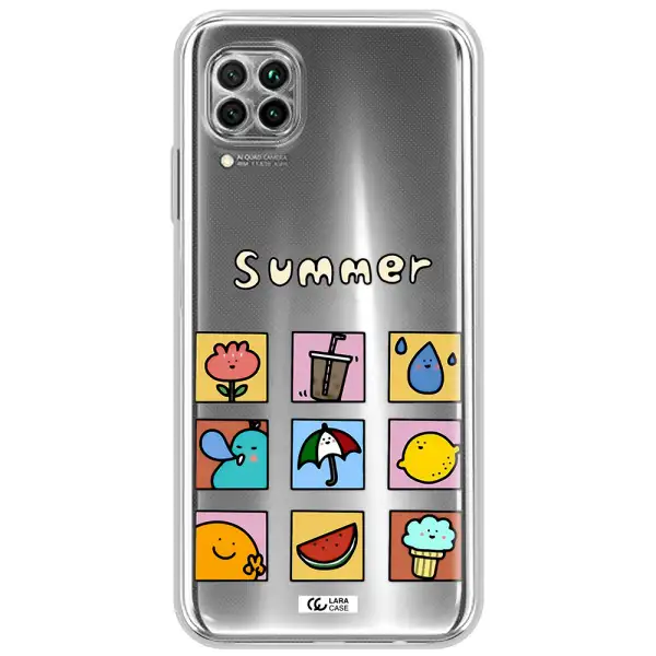 Summer Vibes Huawei Nova 7I Clear Tpu Case
