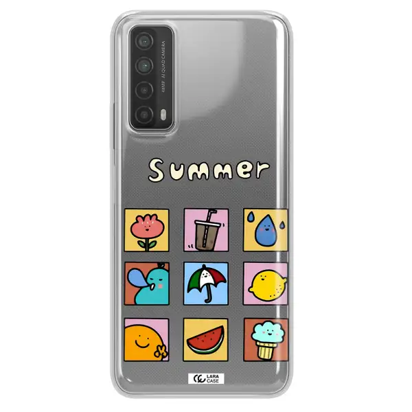 summer vibes Huawei P Smart 2021 Clear TPU Case