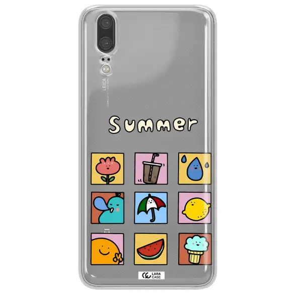 summer vibes Huawei P20 Clear TPU Case