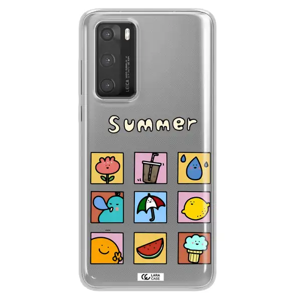 summer vibes Huawei P40 Clear TPU Case
