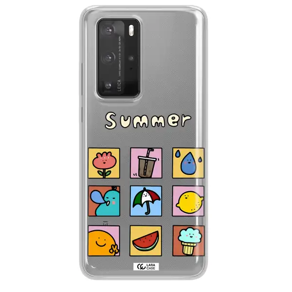 summer vibes Huawei P40 Pro Clear TPU Case