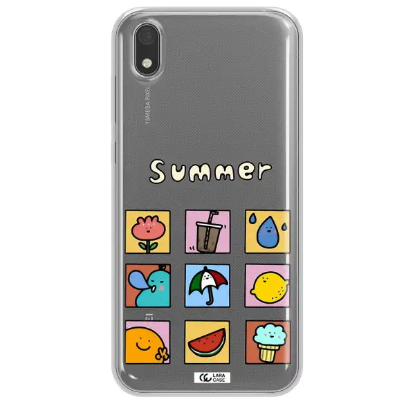 summer vibes Huawei Y5 2019 Clear TPU Case