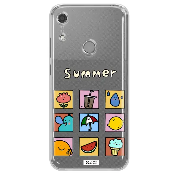 summer vibes Huawei Y6S Clear TPU Case