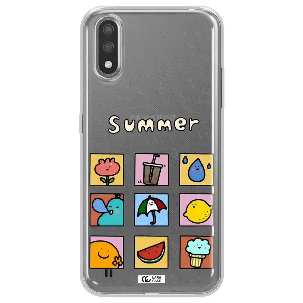 summer vibes Samsung A01 Clear TPU Case