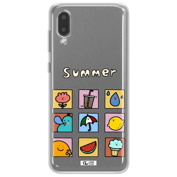 summer vibes Samsung A02 Clear TPU Case