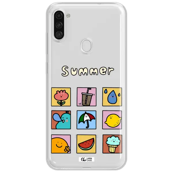 summer vibes Samsung A11 Clear TPU Case