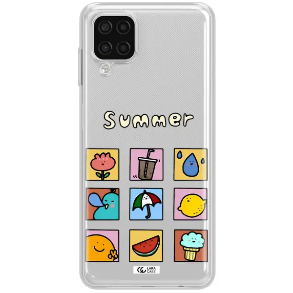 summer vibes Samsung A12 4g Clear TPU Case