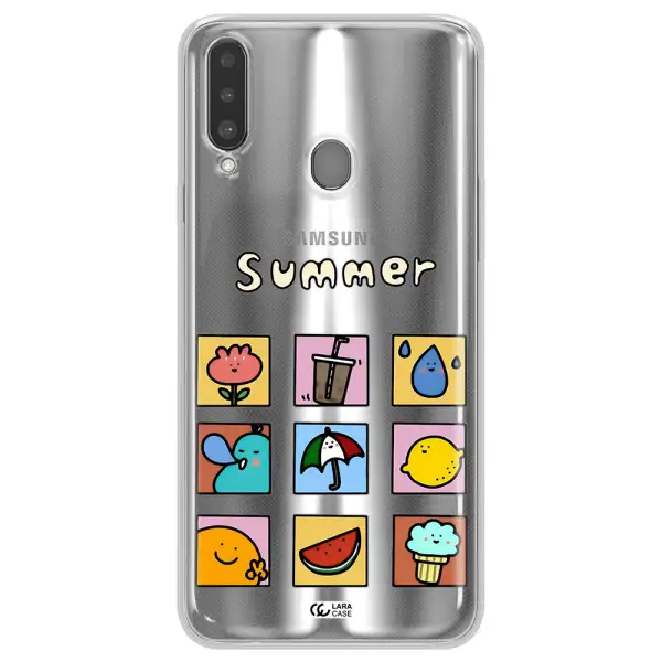 summer vibes Samsung A20S Clear TPU Case