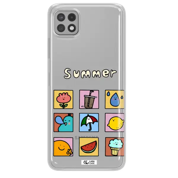 summer vibes Samsung A22 5g Clear TPU Case
