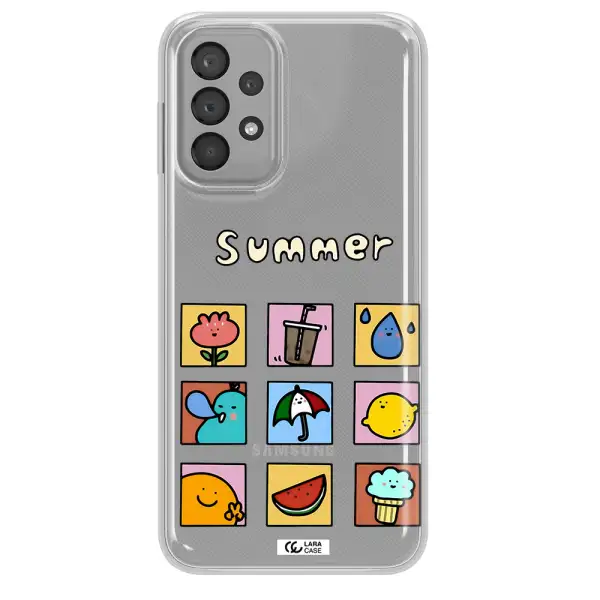 summer vibes Samsung A23 Clear TPU Case