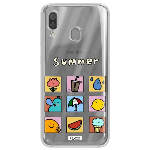 summer vibes Samsung A30 Clear TPU Case