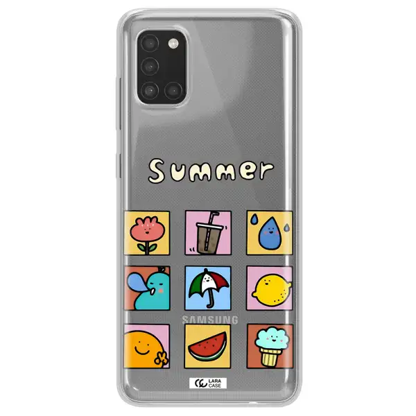 summer vibes Samsung A31 Clear TPU Case