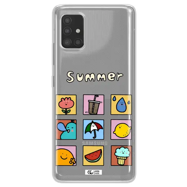 summer vibes Samsung A51 Clear TPU Case