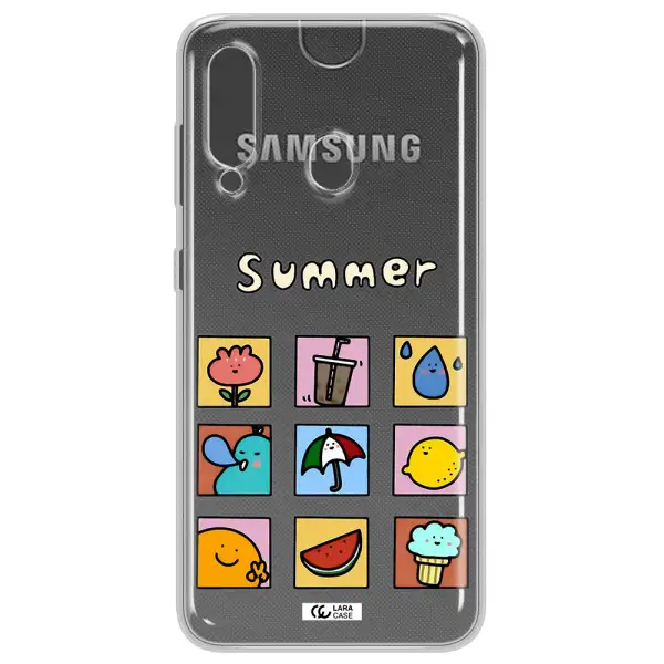 summer vibes Samsung A60 Clear TPU Case