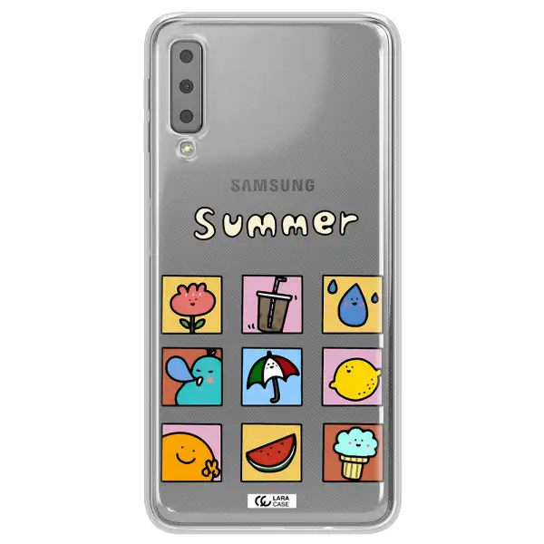 summer vibes Samsung A7 2018 Clear TPU Case