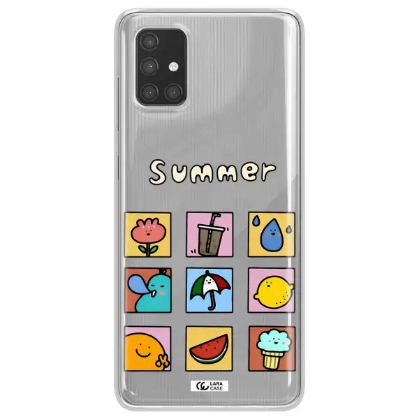 summer vibes Samsung A71 Clear TPU Case