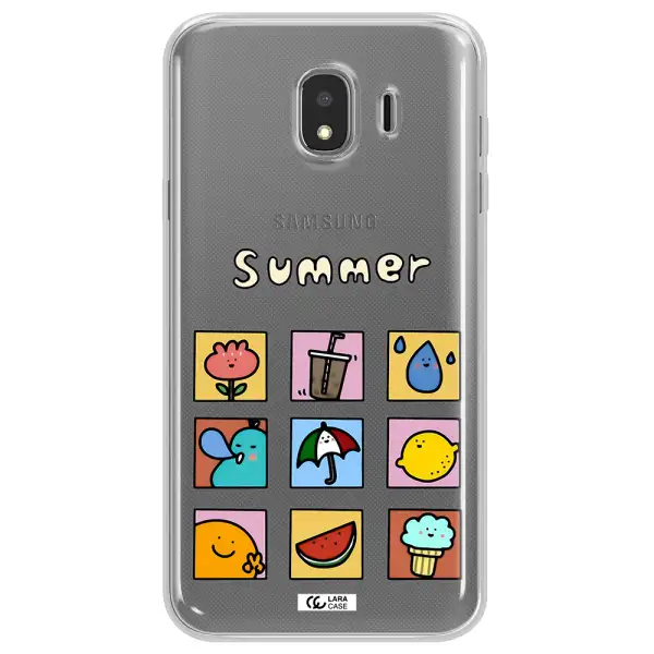 summer vibes Samsung J4 Clear TPU Case