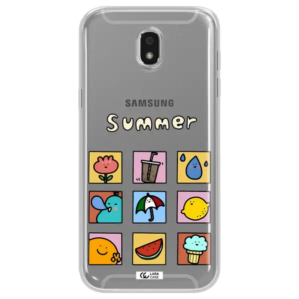 summer vibes Samsung J5 2017 Clear TPU Case