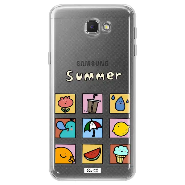 summer vibes Samsung J5 Prime Clear TPU Case