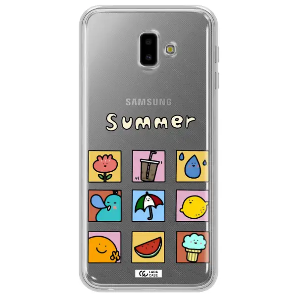 summer vibes Samsung J6 Plus Clear TPU Case