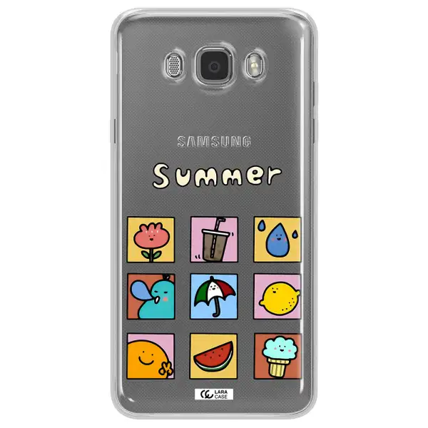 summer vibes Samsung J7 2016 Clear TPU Case