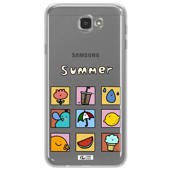 summer vibes Samsung J7 Prim Clear TPU Case