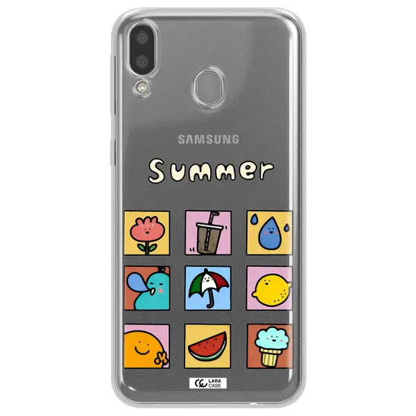 summer vibes Samsung M20 Clear TPU Case