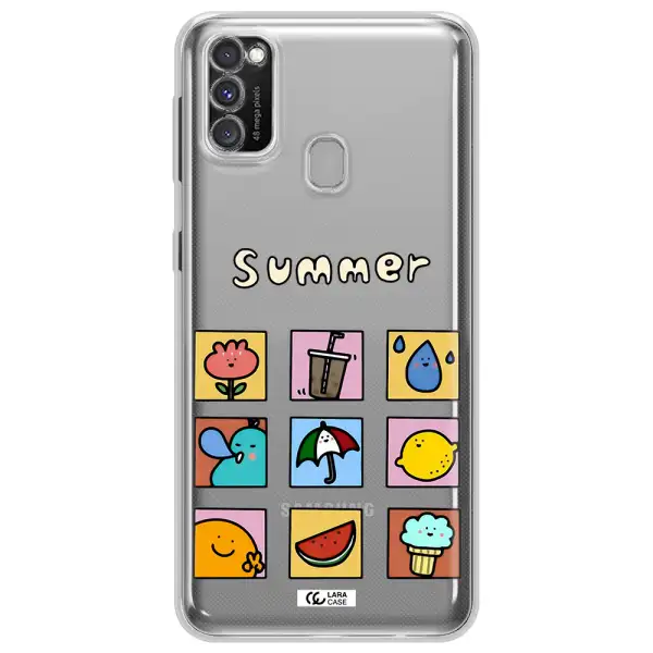summer vibes Samsung M30S Clear TPU Case