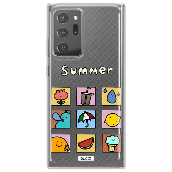 summer vibes Samsung Note 20 Ultra Clear TPU Case