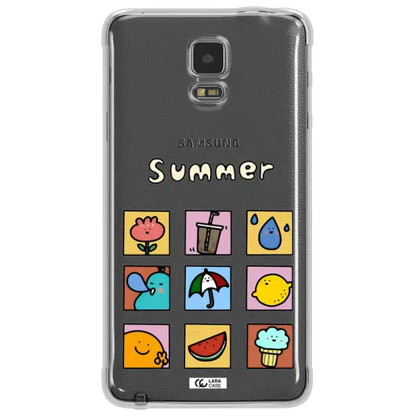 summer vibes Samsung Note 4 Clear TPU Case