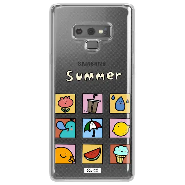 summer vibes Samsung Note 9 Clear TPU Case
