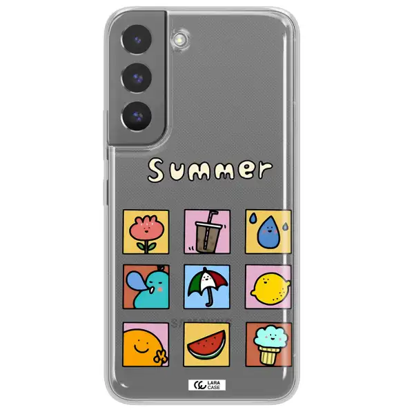 summer vibes Samsung S 22 Clear TPU Case