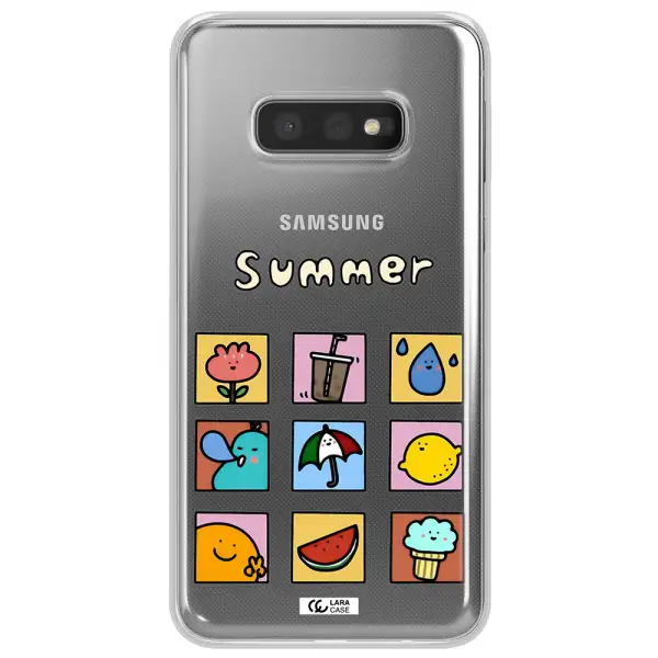summer vibes Samsung S10e Clear TPU Case