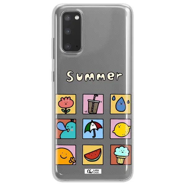 summer vibes Samsung S20 Clear TPU Case