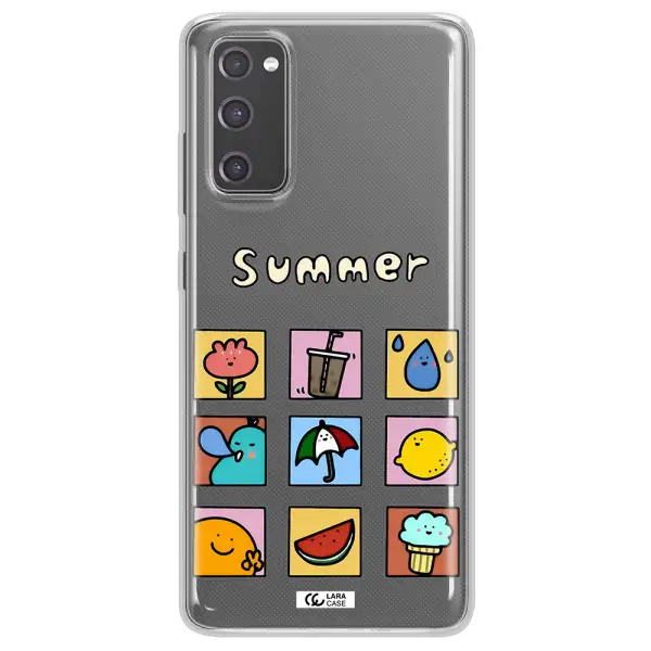 summer vibes Samsung S20 Fe Clear TPU Case