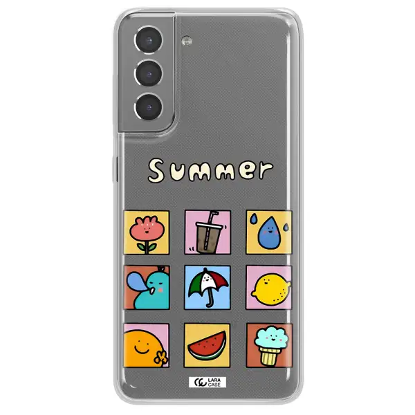 summer vibes Samsung S21 Clear TPU Case