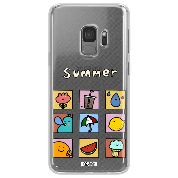 summer vibes Samsung S9 Clear TPU Case