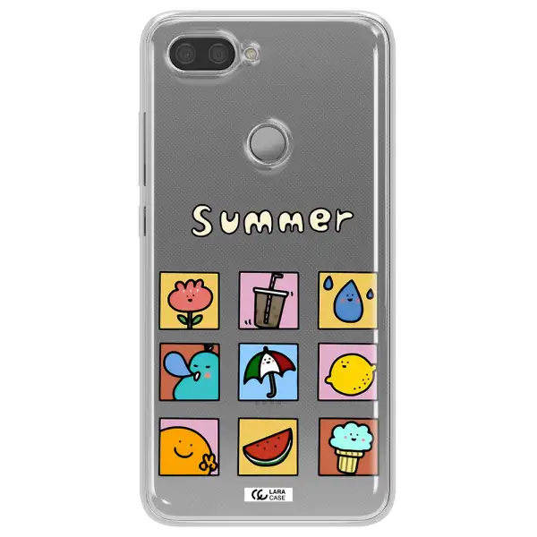summer vibes Xiaomi Mi 8 Lite Clear TPU Case