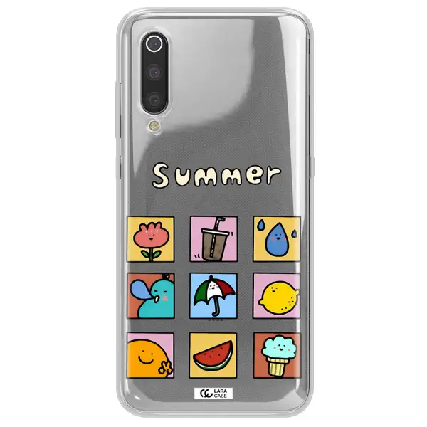 summer vibes Xiaomi Mi 9 Clear TPU Case