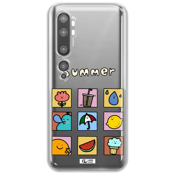 summer vibes Xiaomi Mi Note 10 Clear TPU Case