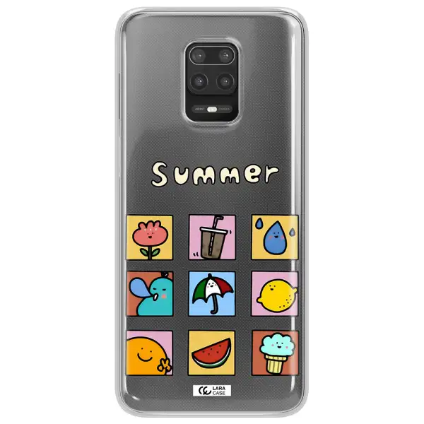 summer vibes Xiaomi Note 9S Clear TPU Case